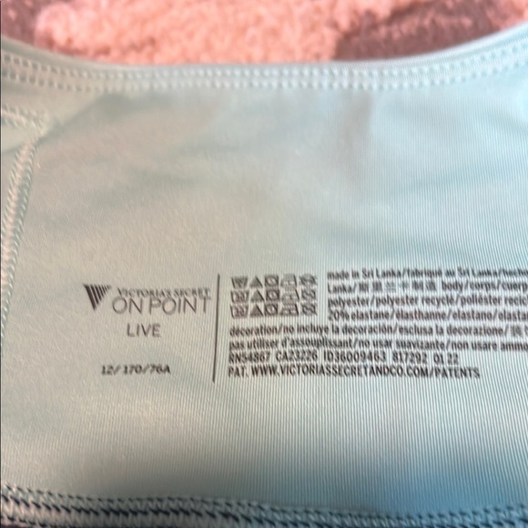 Victoria's Secret Blue Colorblock Leggings - Picture 3 of 3